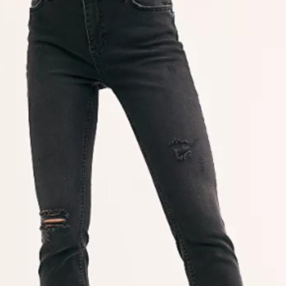 NWOT Free People Distressed Jeans - Picture 2 of 11